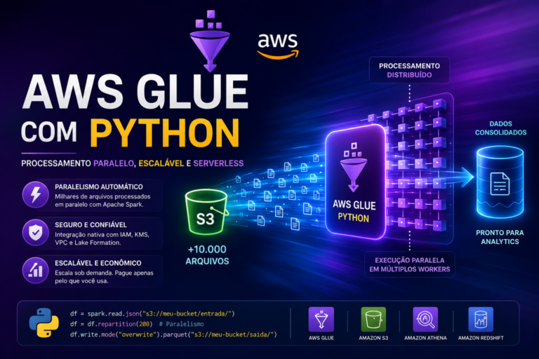 AWS Glue: Processando MILHARES de Arquivos no S3 com Paralelismo e Escalabilidade