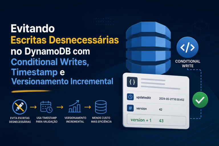 Evitando atualizações desnecessárias no DynamoDB com Conditional Writes, timestamp e versionamento incremental